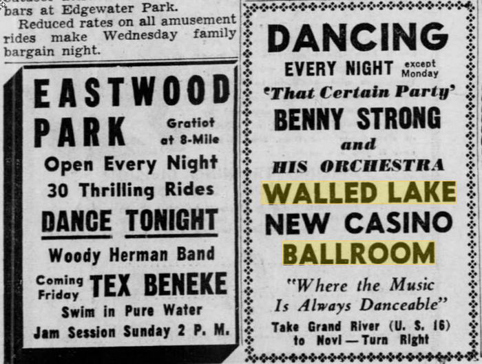Eastwood Park Dance Hall - 15 JUN 1949 ADS